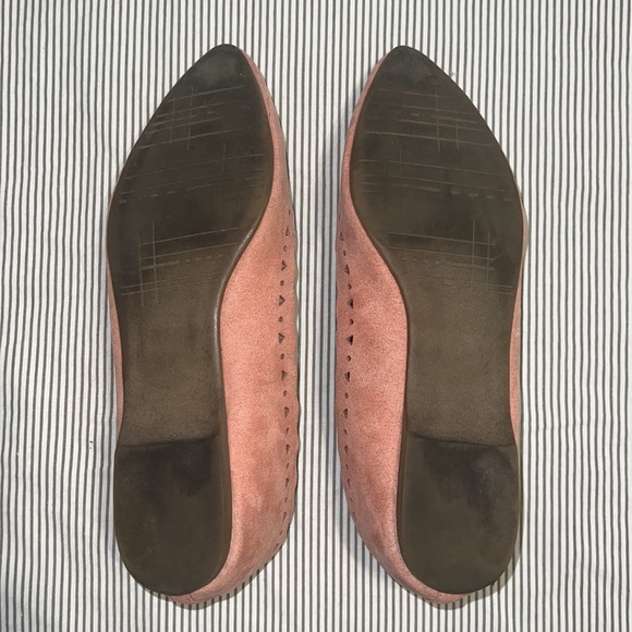 MARKET & SPRUCE Priscilla Laser Cut Scalloped Blush Flats - Picture 4 of 4